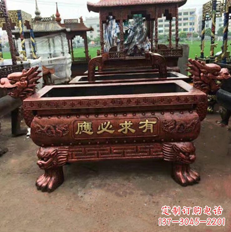 商丘紫铜香炉雕塑