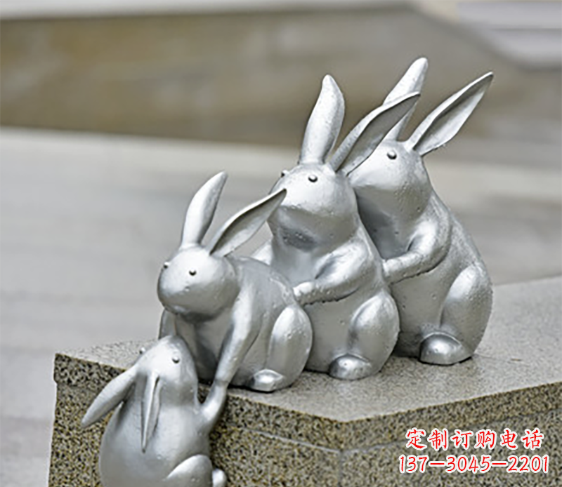 商丘兔子雕塑不锈钢