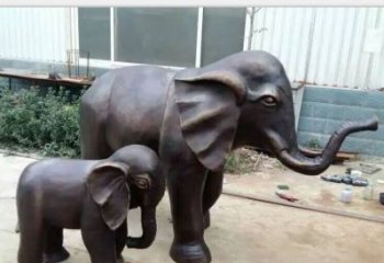 商丘铸铜公园大象雕塑