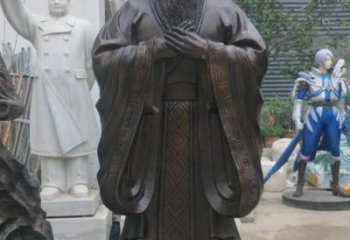 商丘铸铜孔子雕塑