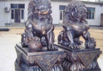 商丘紫铜北京狮雕塑