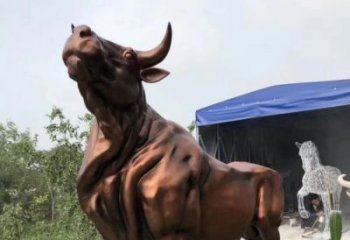商丘紫铜牛动物雕塑